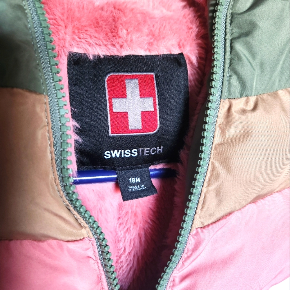 SWISS TECH PUFFER COAT FUR LINED- 18 MONTH - Picture 5 of 8